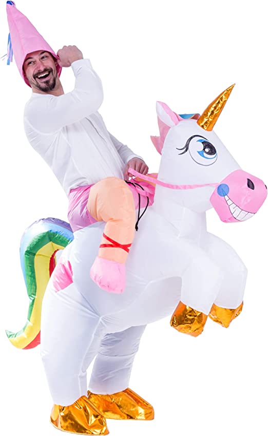 Unicorn Ride-On Inflatable Costume - Adult