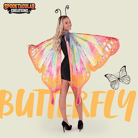 Adult Women Butterfly Wings -Warm color