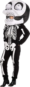 Bobble Head Skeleton Inflatable Costume - Adult