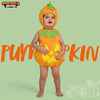 Halloween Baby Pumpkin Costume, Light Orange