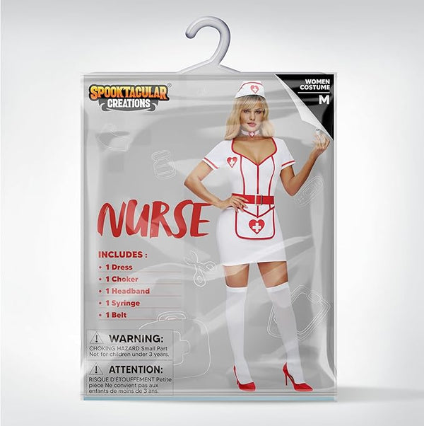 Women Cardiac Arrest Nurse Dress Halloween Costume