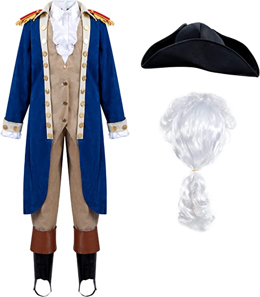 George Washington Costume Set For Cosplay