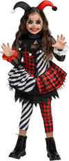 Halloween Girls Evil Clown Costume
