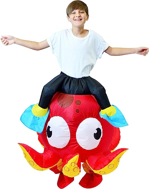 Inflatable Ride-On-Octopus Costume - Child