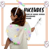 Child Unisex Angel Accessories Set with light(White)