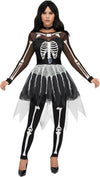 Women Skeleton Costume, Halloween Skeleton Tutu Dress