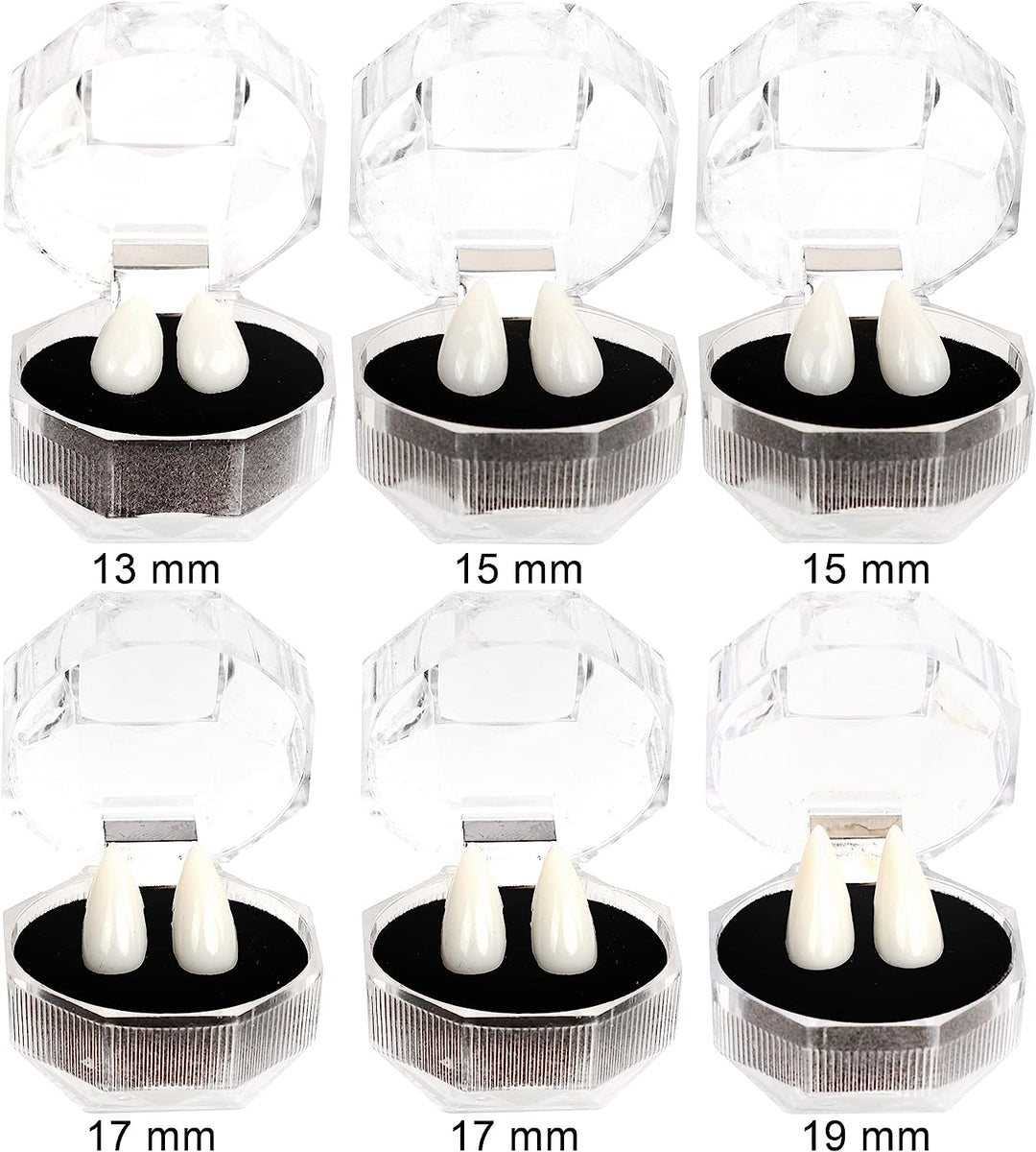 Vampire Fangs False Teeth Cosplay Kit , 6 Pcs | Spooktacular Creations