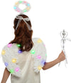 Child Unisex Angel Accessories Set with light(White)