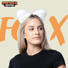 Fox Ears Headband Costume Accessories- White