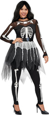 Women Skeleton Costume, Halloween Skeleton Tutu Dress