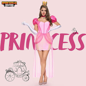 Pink Princess Dress Adult, Halloween Costumes Woman