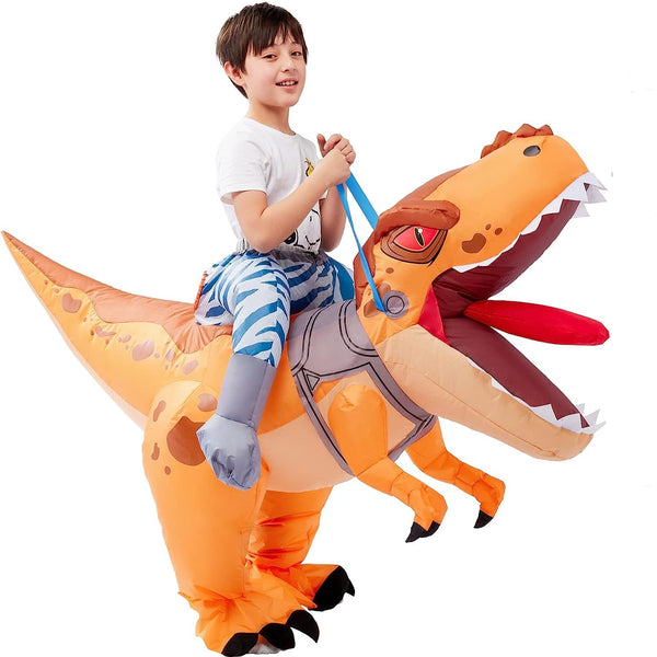 Yellow Tyrannosaurus Ride-On-Inflatable Costume