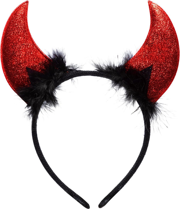Red Devil Horns Headband