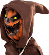 Scary Scarecrow Pumpkin Costume w/Pumpkin Mask for Kids