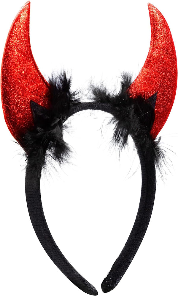 Red Devil Horns Headband | Spooktacular Creations
