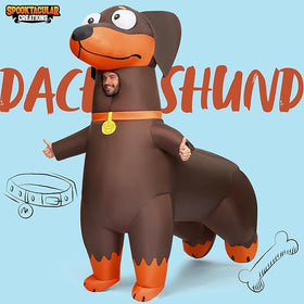 75In Adults Dachshund Inflatable Costumes for Halloween
