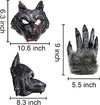 Realistic Werewolf Mask Cosplay Accessories- Adult
