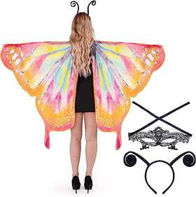 Adult Women Butterfly Wings -Warm color