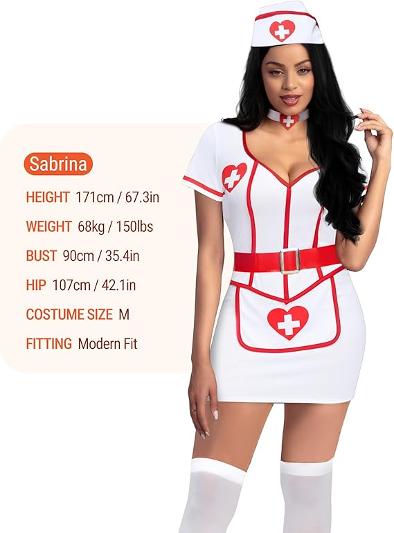 Women Cardiac Arrest Nurse Dress Halloween Costume