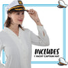 Yacht Captain Hat Costume Accessories Set