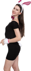 White Bunny with Sequins Cosplay Accessories Set