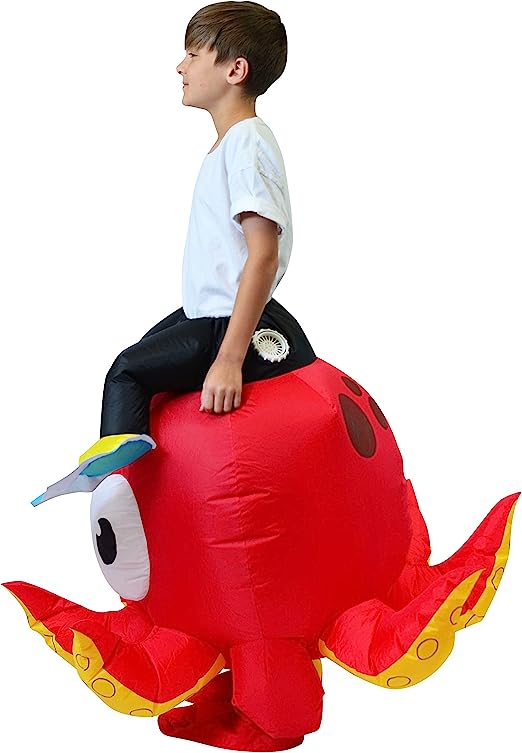 Inflatable Ride-On-Octopus Costume - Child