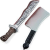 Bloody Machete Costume Prop Set 2 pack