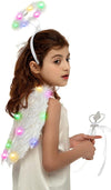 Child Unisex Angel Accessories Set with light(White)