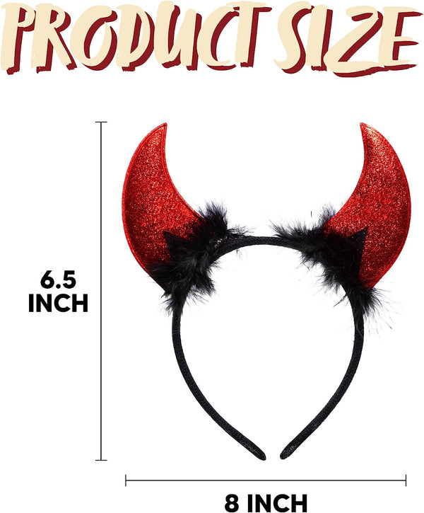 Red Devil Horns Headband