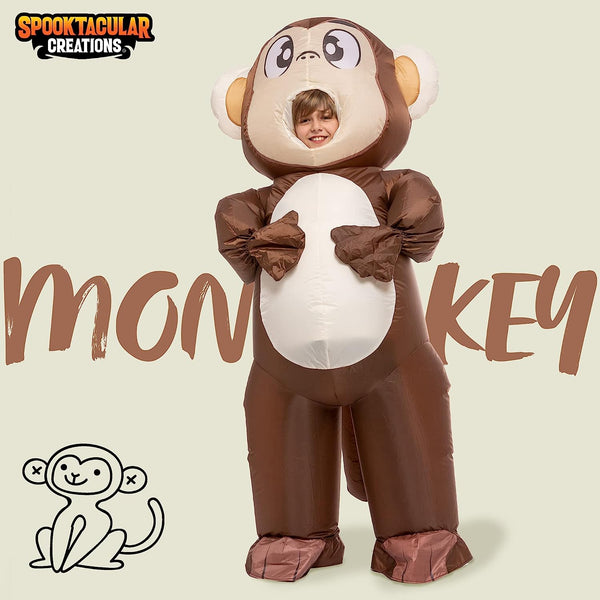 Inflatable Full Body Monkey Costume Cosplay- Child