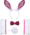 White Bunny with Sequins Cosplay Accessories Set