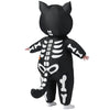 Adults Skeleton Cat Halloween Inflatable Costumes with LED Eyes