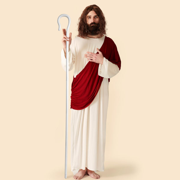 Halloween Shepherd Staff, Shepherd's Crooked Walking Cane Accessory