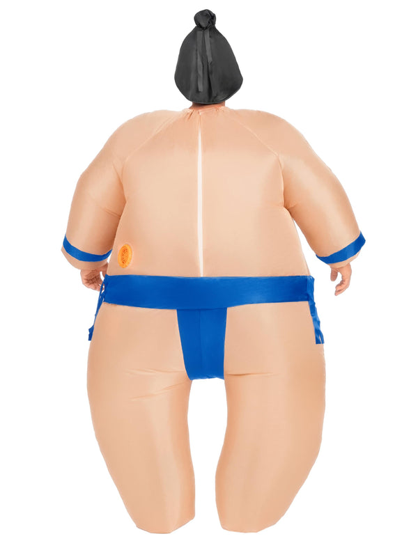 Sumo Inflatable Costume for Adult-Blue