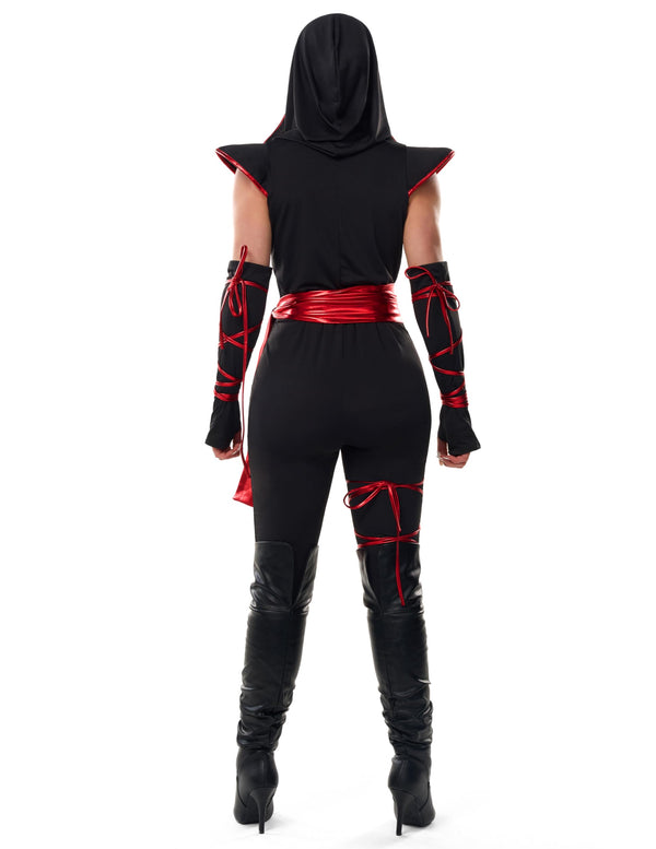 Halloween Ninja Costume for Women with Ninja Mask