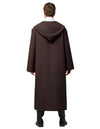 Halloween Mens Tunic Hooded Cloak - White