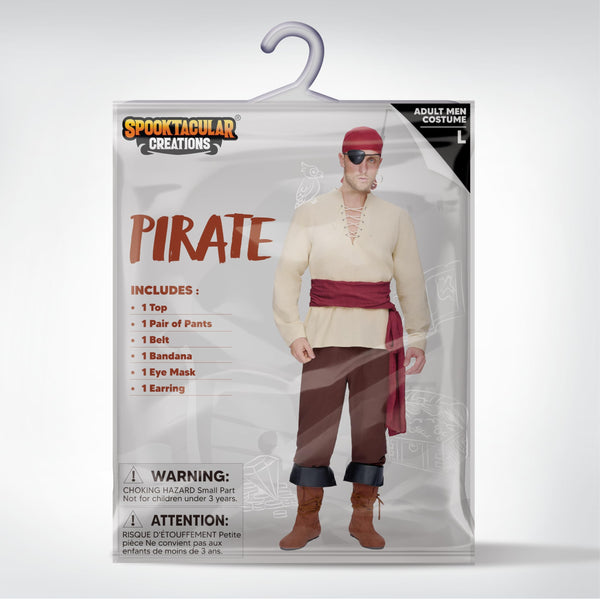 Adult Halloween Costume Renaissance Medieval Viking Pirate Costume