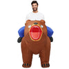Adults Riding a Bear Halloween Inflatable Costumes