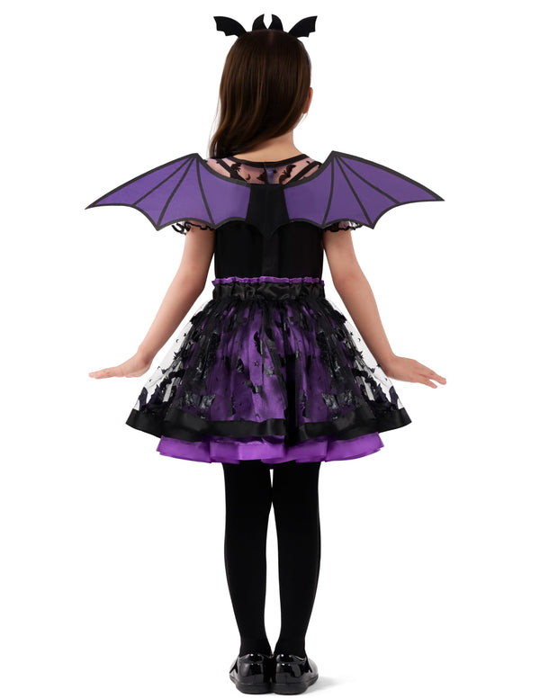 Halloween Girl Purple Bat Tutu Costume