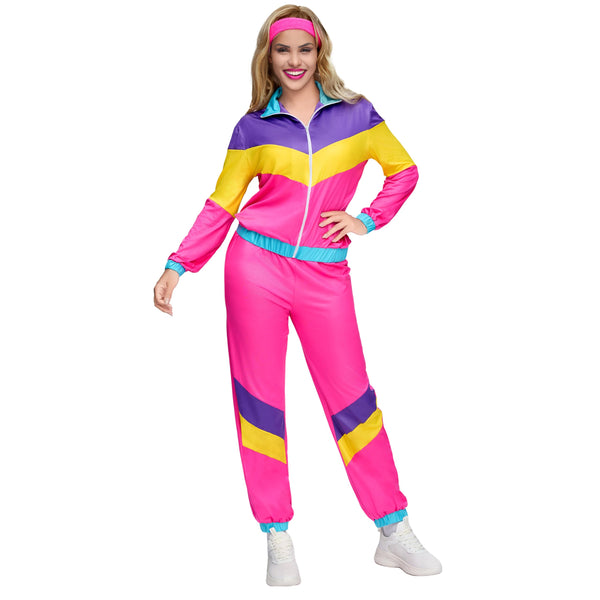 2 Pcs 80s Track Suit Women