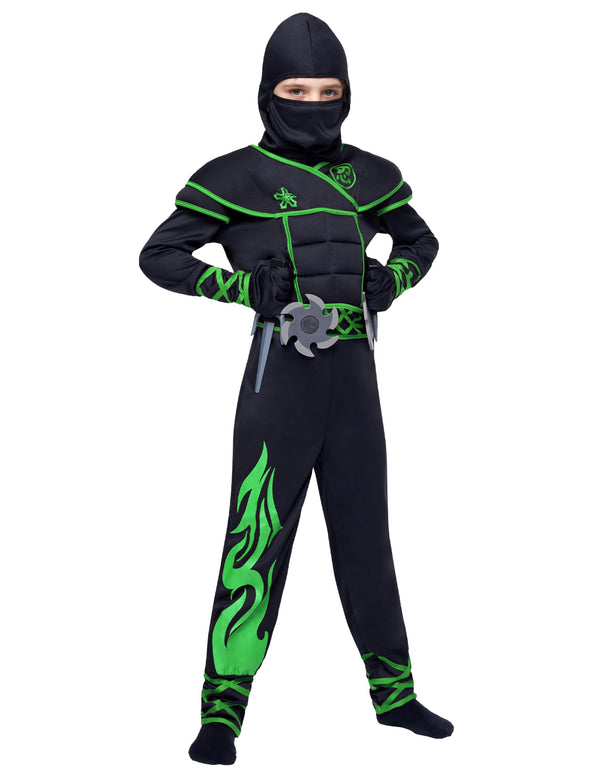 Green Ninja Costume Kids
