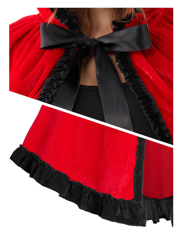Halloween Red Riding Hood Cape for Adult Women
