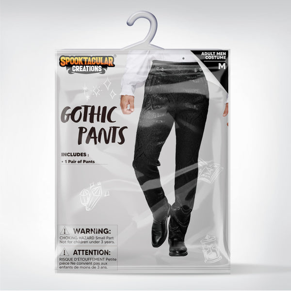Men's Gothic Pants, Renaissance & Steampunk Styles for Halloween