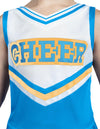 Halloween Girl Cheerleader Costume, Cheer Uniform Set - Sky Blue