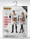 2 Pcs Adult Couple King & Queen Playing Card Costume