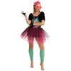 80s Costume Set with T-Shirt Tutu Headband & Other Halloween Cosplay Accessories