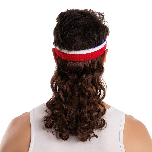 Men Mullet Wig Cosplay - Adult, 2 Pcs