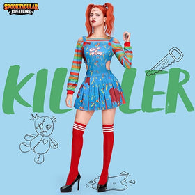 Creepy Doll Costume Women for Halloween Costume Adult