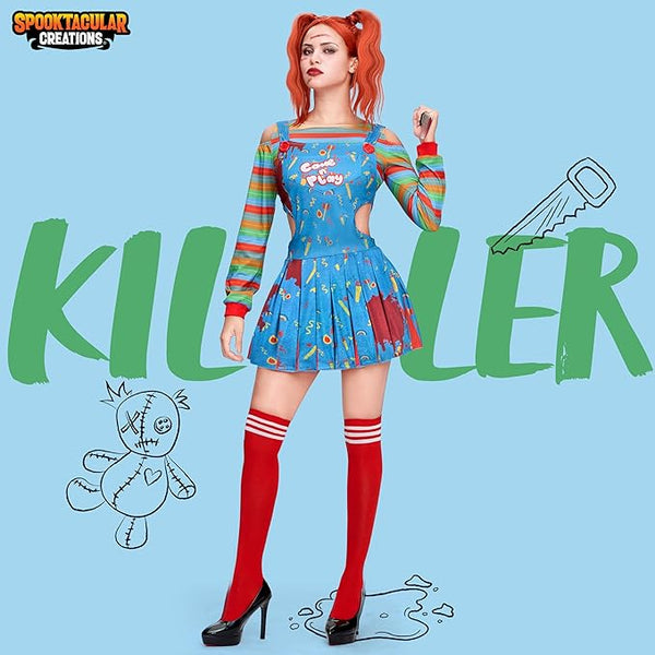 Creepy Doll Costume Women for Halloween Costume Adult