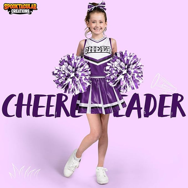 Cheerleader Costume for Girls, Purple